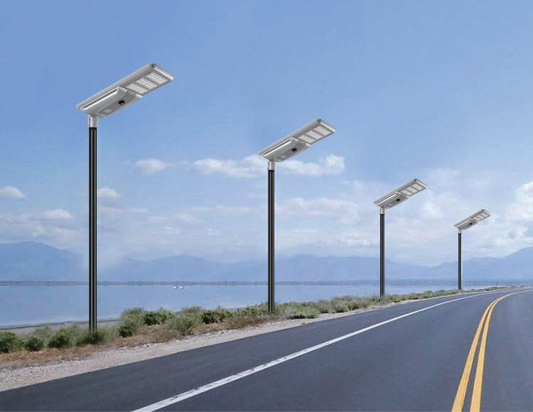 High Capacity Battery Integrated Solar Street Light Industrial LED 30W 40W 60W 80W 100W 120W MPPT Controller for Public Road