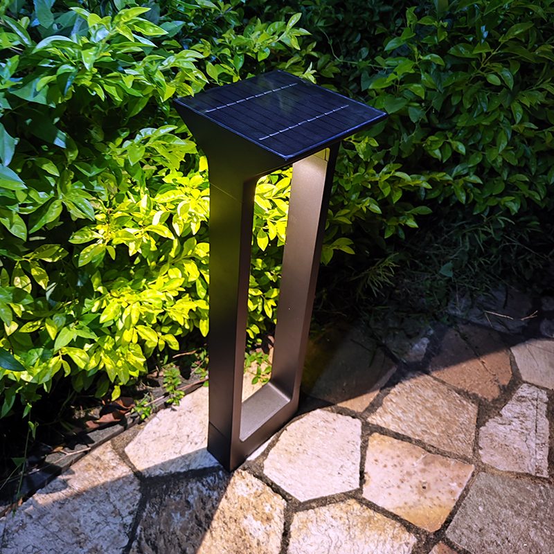 5W IP65 Aluminum Outdoor Garden Solar Led Bollard Lights Solar Led Lawn Light For Garden