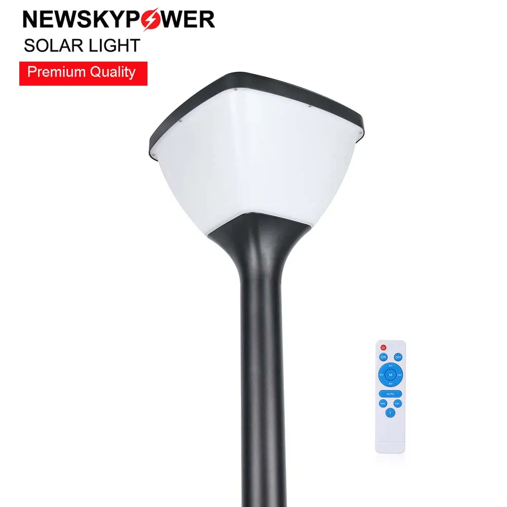 2 Years Warranty Post Top Landscape Lighting Aluminum Solar LED Garden Lamp