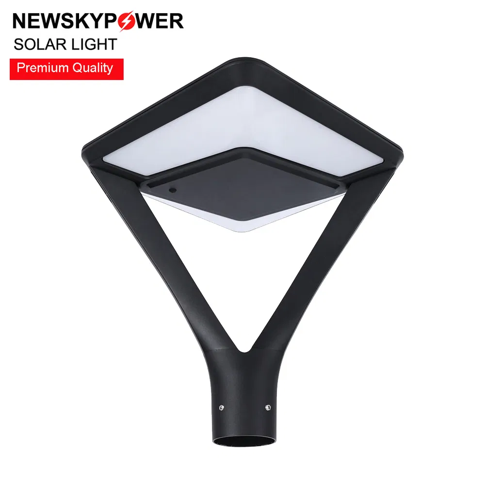 Modern Design Aluminum Solar Post Top Light LED Street Lamp for Residential Pathway