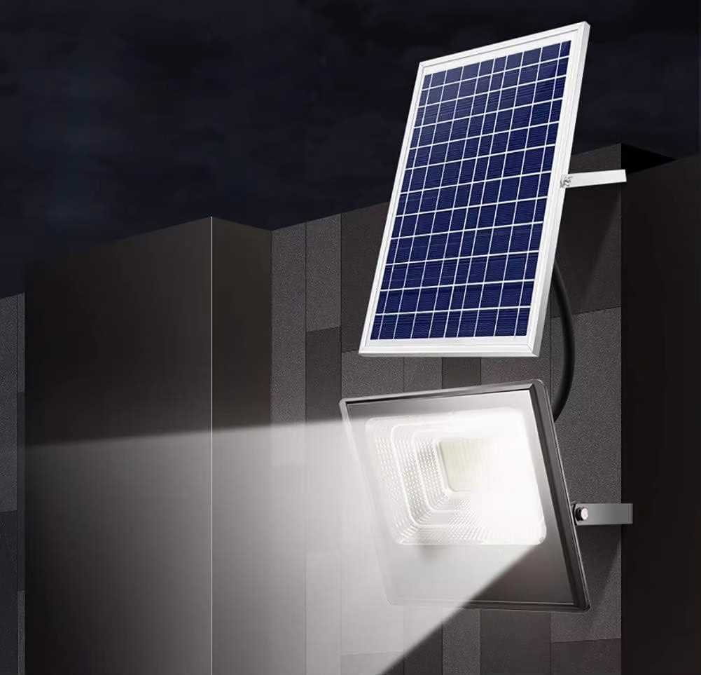 Weatherproof LED Solar Floodlight for Outdoor Garden Use
