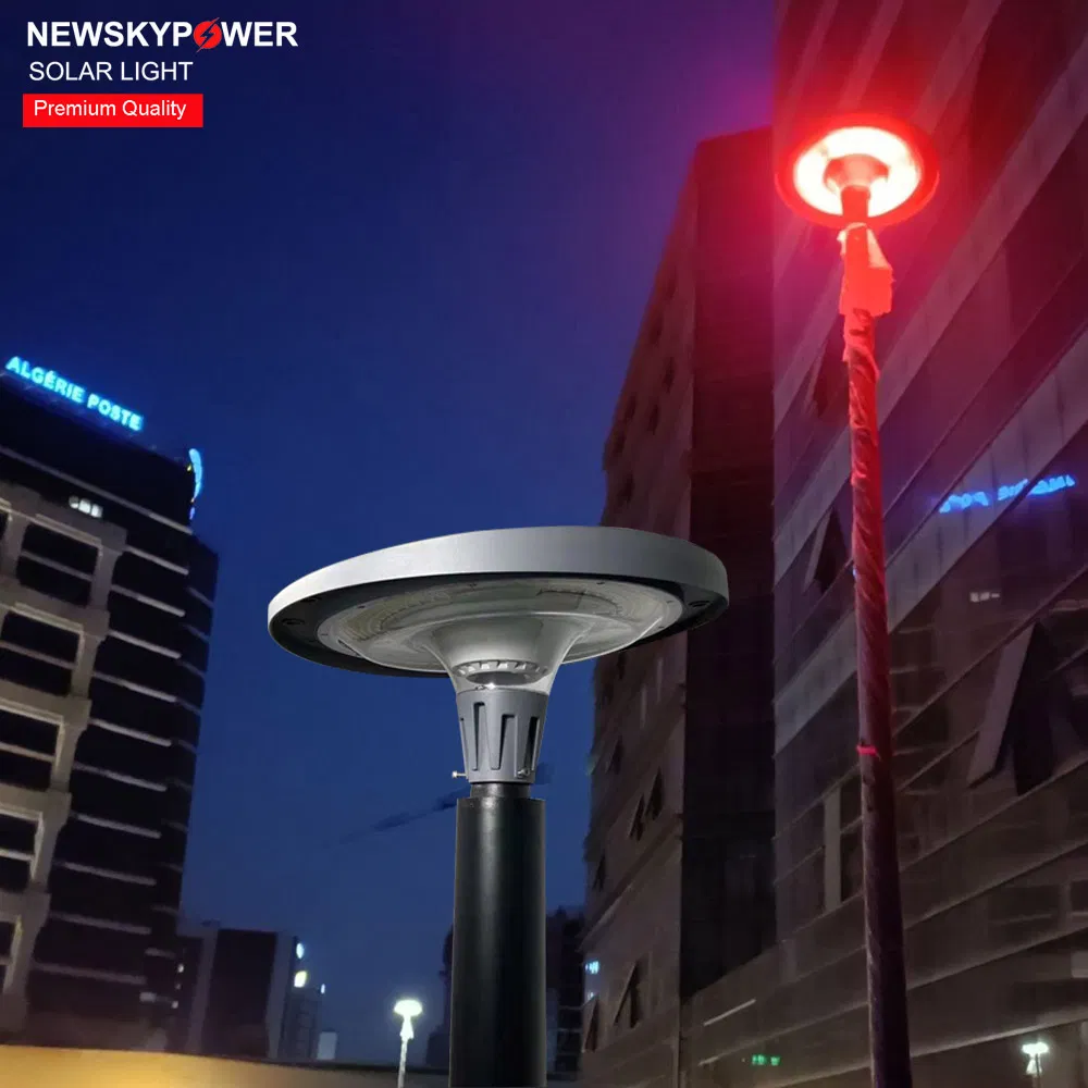 Mjew1200 Post Top Decorative RGB Solar LED Garden Light with Remote Control