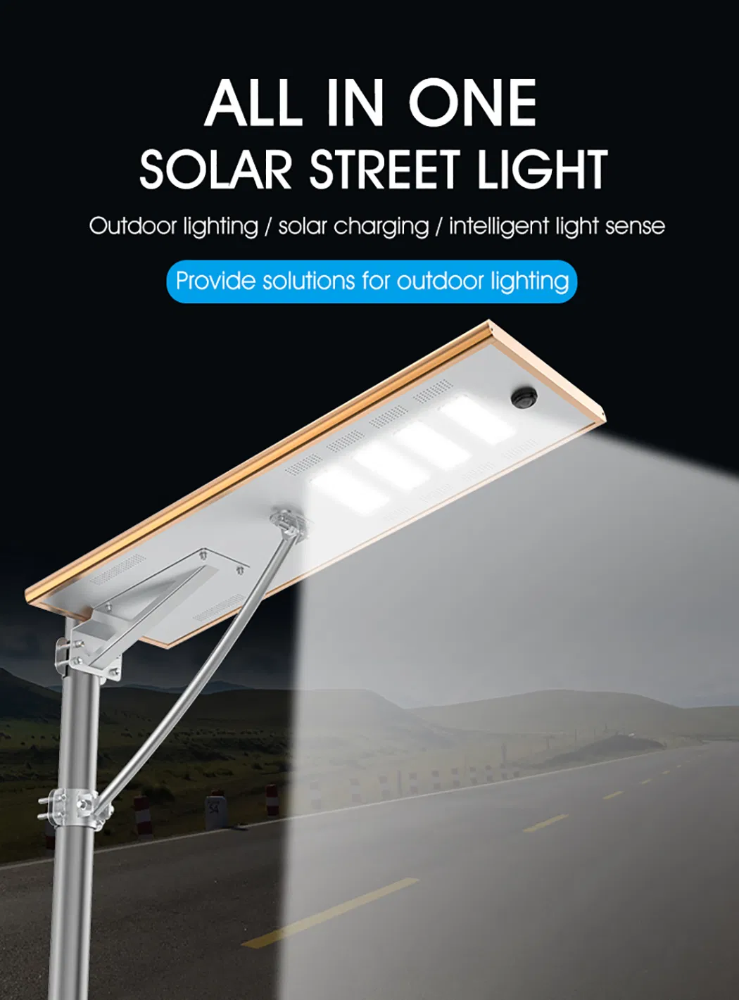 Integrated LED Solar Street Light