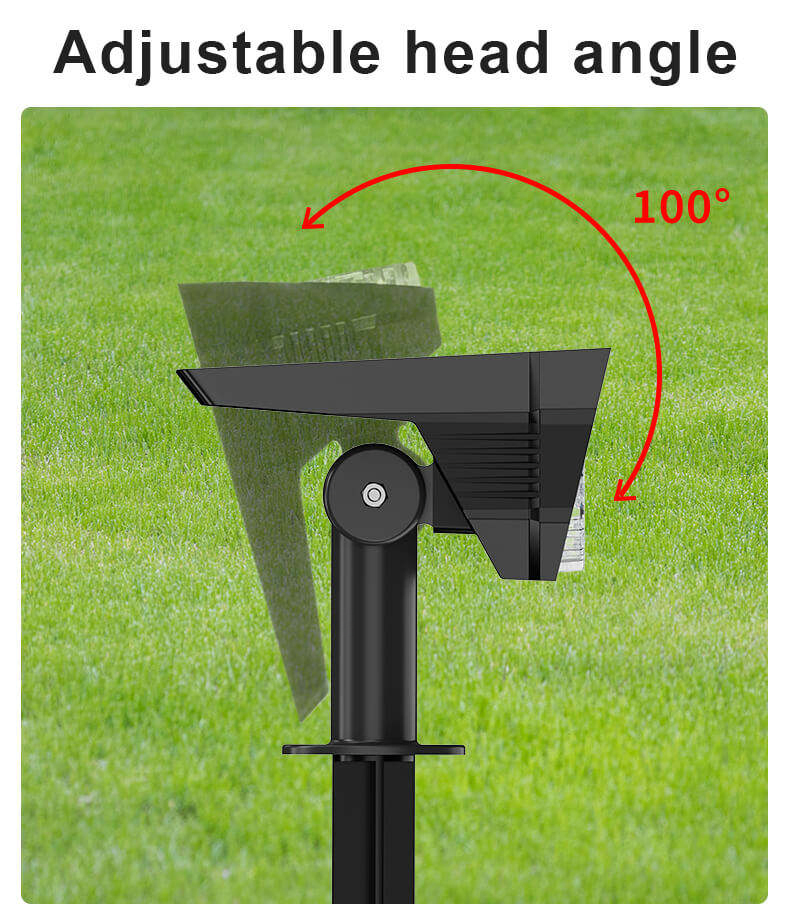 Black IP65 Waterproof Solar Garden Spot Light Landscape Outdoor Solar LED Spotlight for Trees