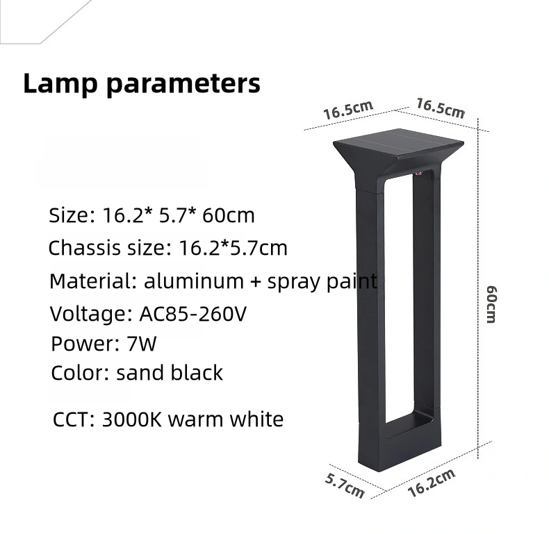 Outdoor Garden Solar Led Bollard Light