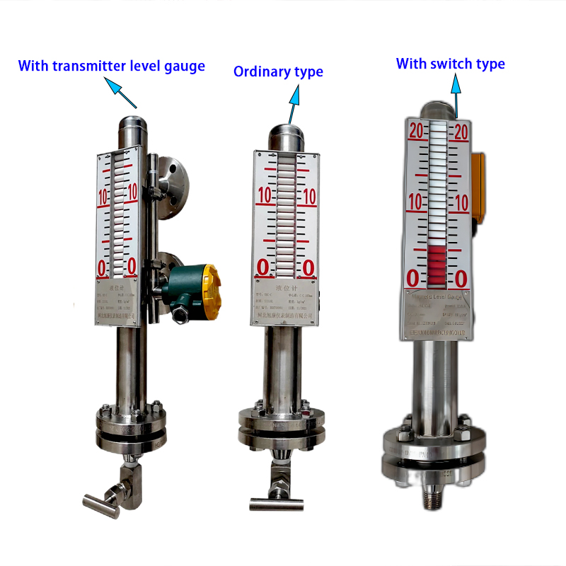 High Pressure Boiler Sight Glass Steam Level Gauges Float Magnetic Level Indicator