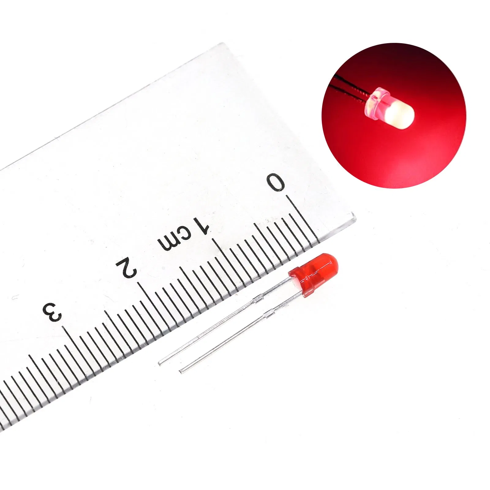 F3 F5 F8 DIP LED Chip Red Yellow Blue Green White Straw Hat Short Feet 3mm 5mm 8mm 10mm 5mm Through Hole DIP LEDs