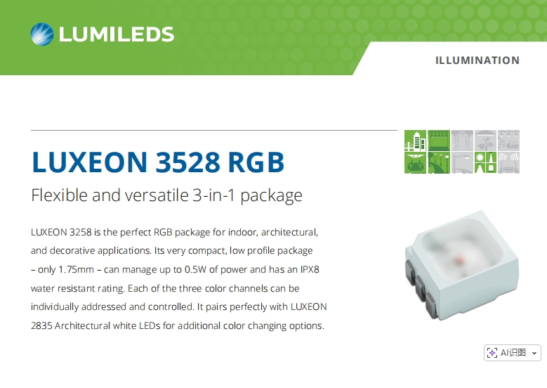 Lumiledss Multi-Color LEDs Luxeon 3528 RGB LED