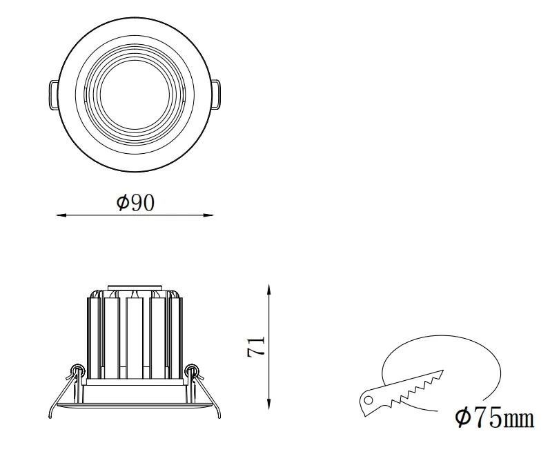 Adjustable LED Downlight Main View