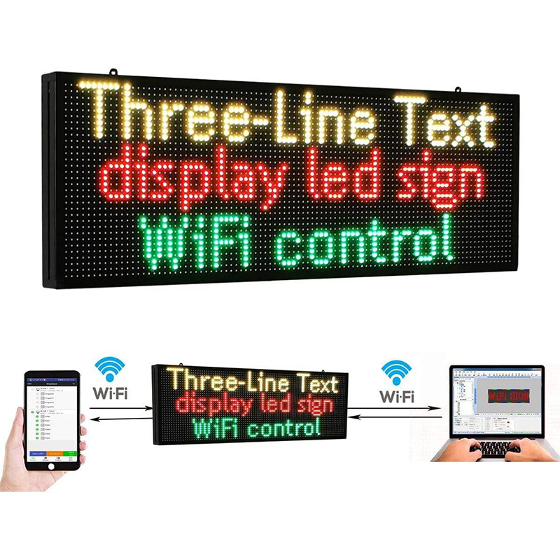 LED Sign Outdoor WiFi P10 Resolution RGB Signage High Resolution