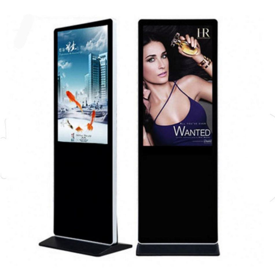 Versatile 65-Inch Indoor LCD Digital Totem Advertising Unit