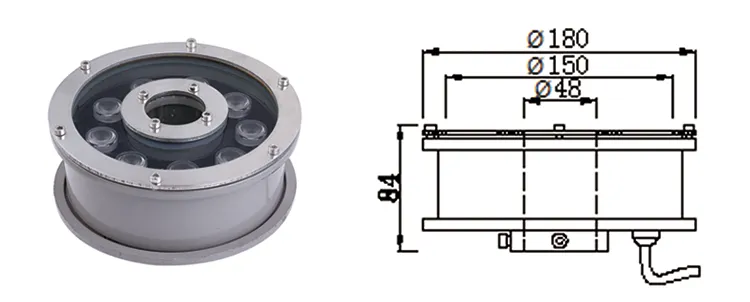 Fountain Nozzle Light Overview