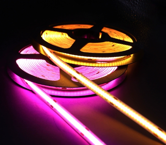 Flexible LED Ice Blue Ambient Light COB Strip for Car DIY Home Decor Dimmable 12V 5W 8mm LED Strip Lights Tira Cinta COB RGB Pixel