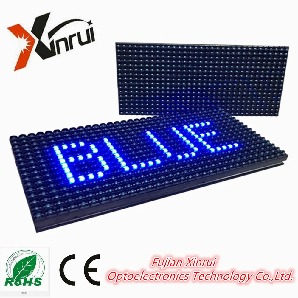 DIP P10 Outdoor Single Blue LED Advertising Screen Module Display