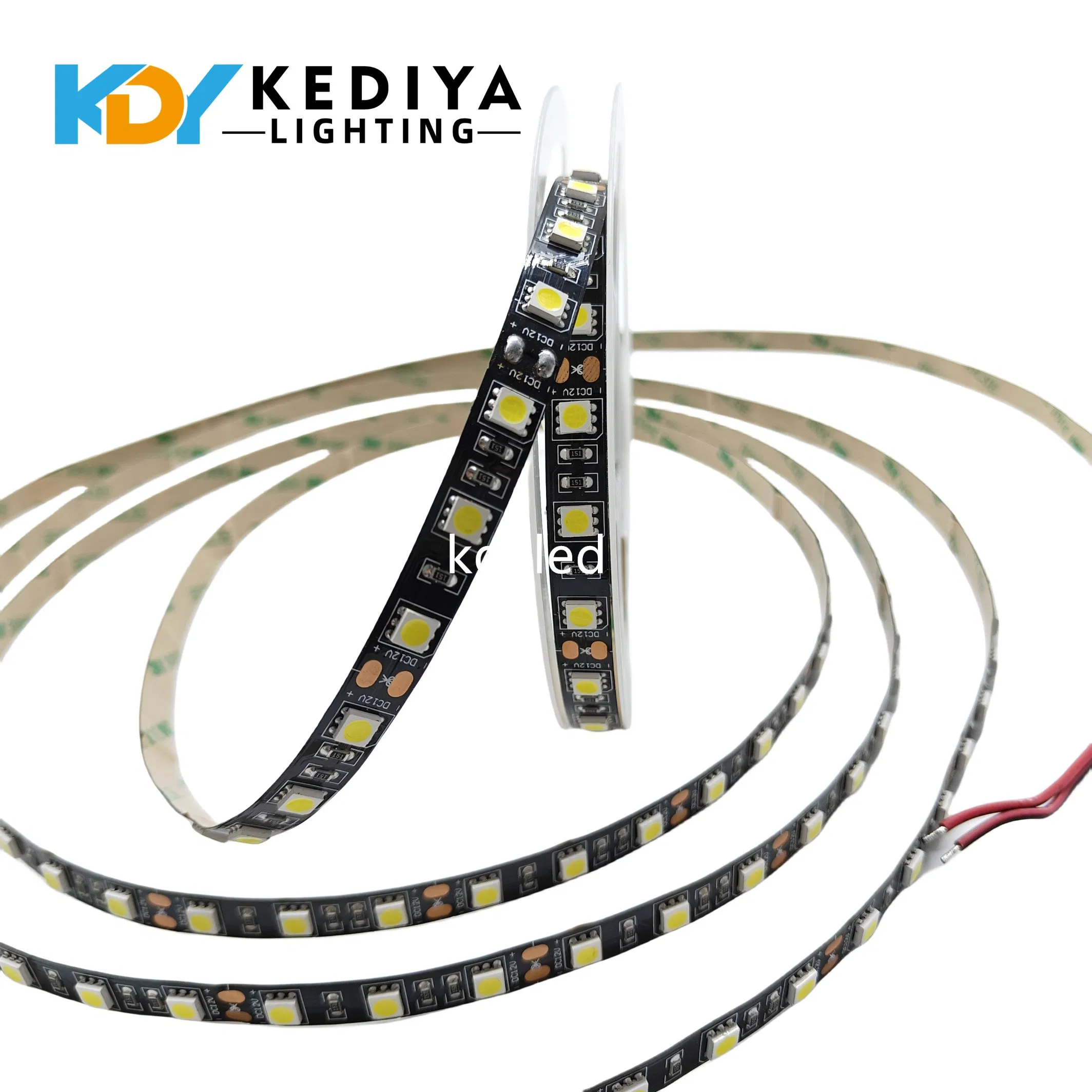 Black PCB UV LED Strip 12V SMD5050 LED Strip Light 5m 395-405nm Ultraviolet Ray LED Tape Ribbon Lamp