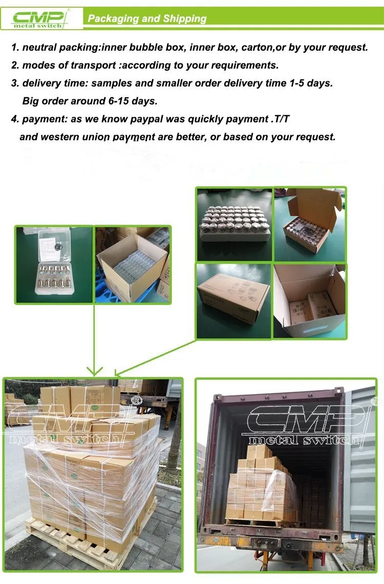Signal Lamp 16mm Plastic Panel Indicator Light