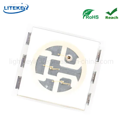RoHS Compliant RGB SMD LED 5050 with 6 Pins 1.5W From Expert Manufacturer