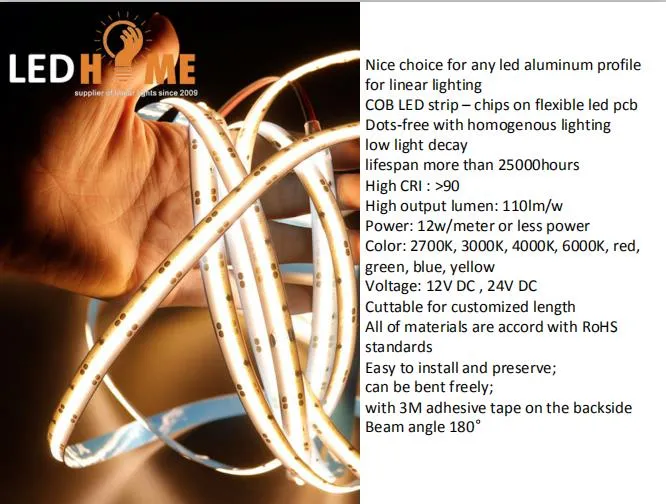 COB LED Strip Light Effect