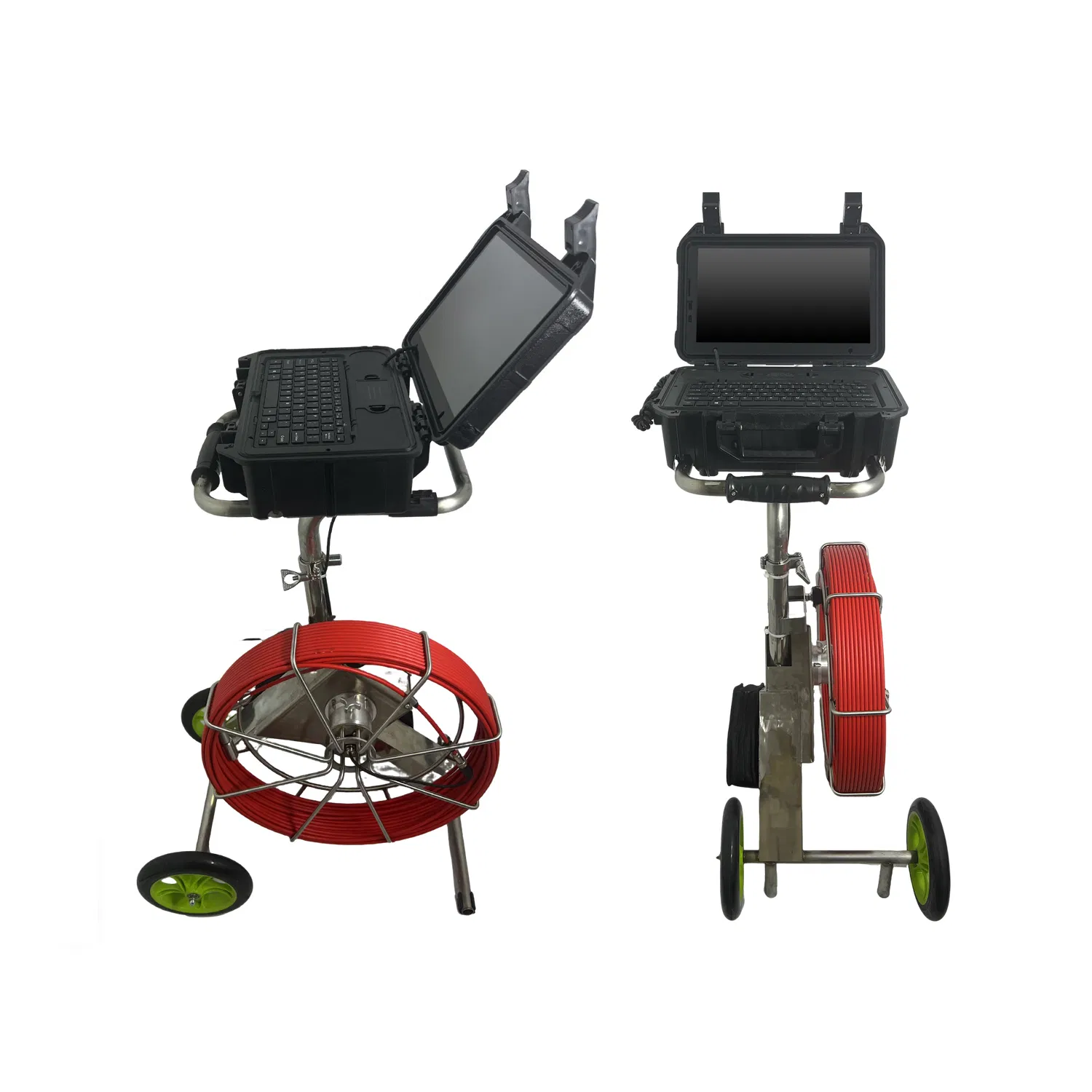 Self-Contained Pipeline Inspection Unit on Trolley Mini CCTV Camera