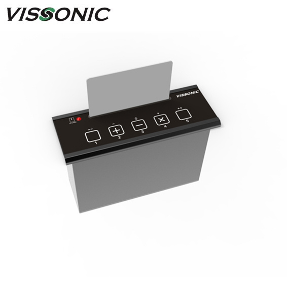 Digital Conference System Flush Mounted Voting Unit with Contactless IC-Card Reader