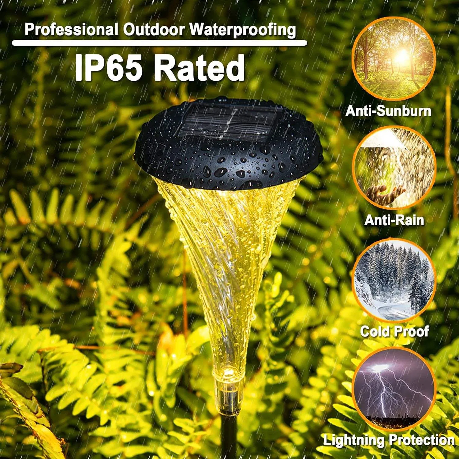 Waterproof Multi-Color Color Changing LED Solar Energy