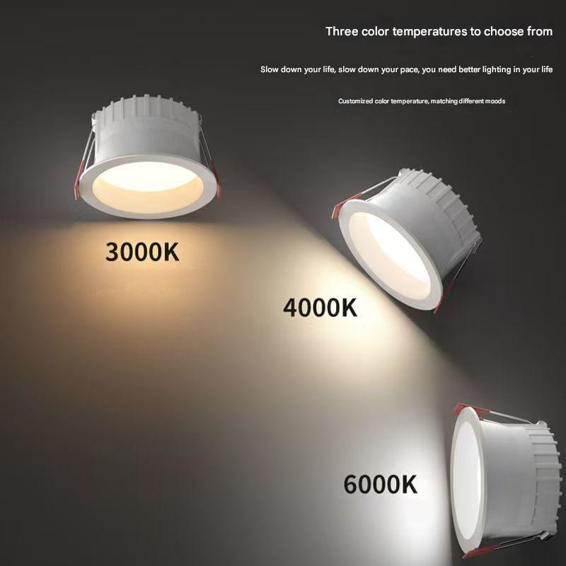 Downlight LED Ceiling Recessed Opening 7.5cm Living Room Ceiling Concealed Hole Lamp