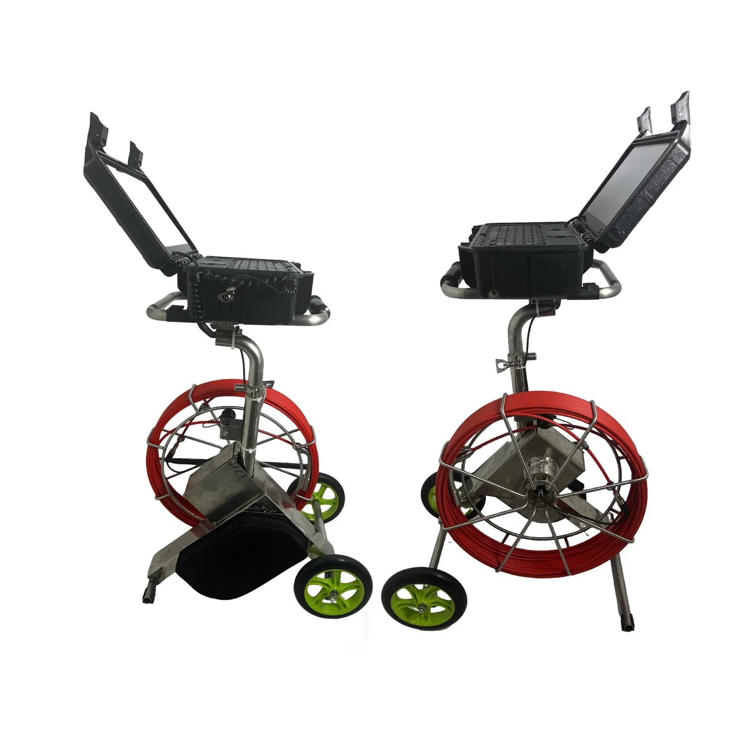 Self-Contained Pipeline Inspection Unit on Trolley Mini CCTV Camera