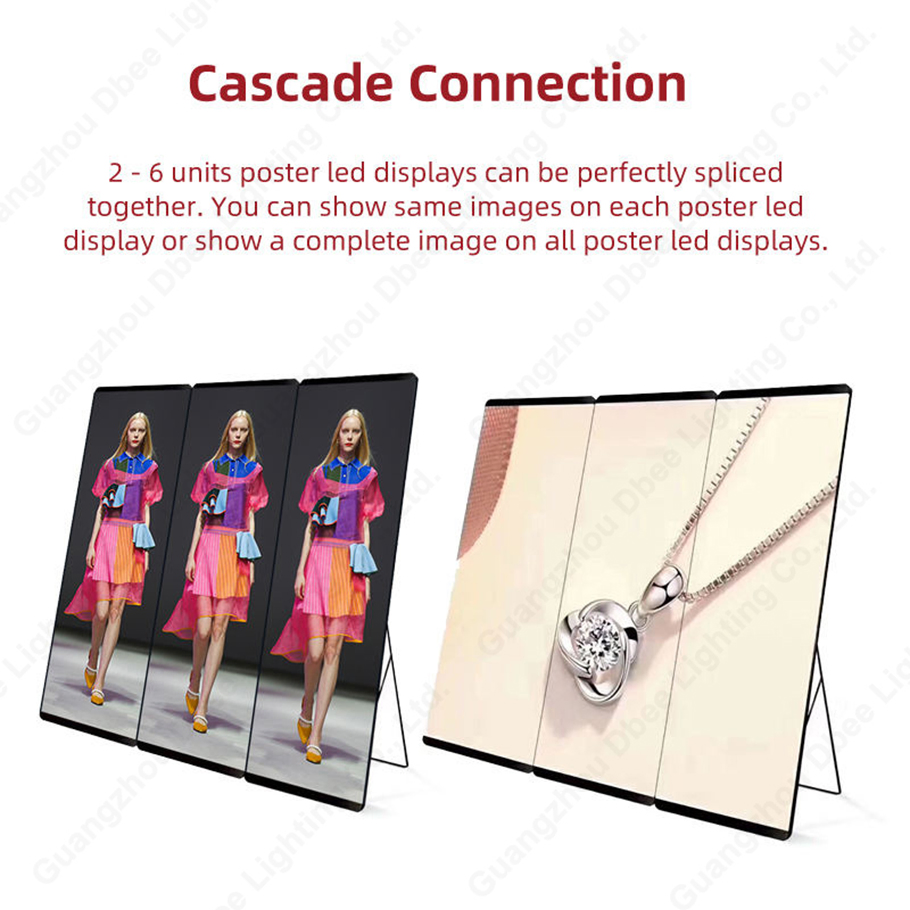 Shopping Mall Advertising LED Menu Ultrathin Restaurant Cinema Marketing Hanging Display Frame