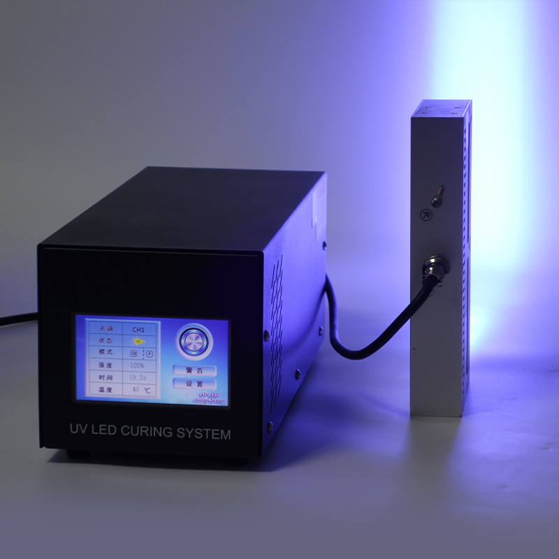 Air Cooled UV LED Linear Curing System 365nm 405nm Ultraviolet Lamp Light Source for Optical Fiber
