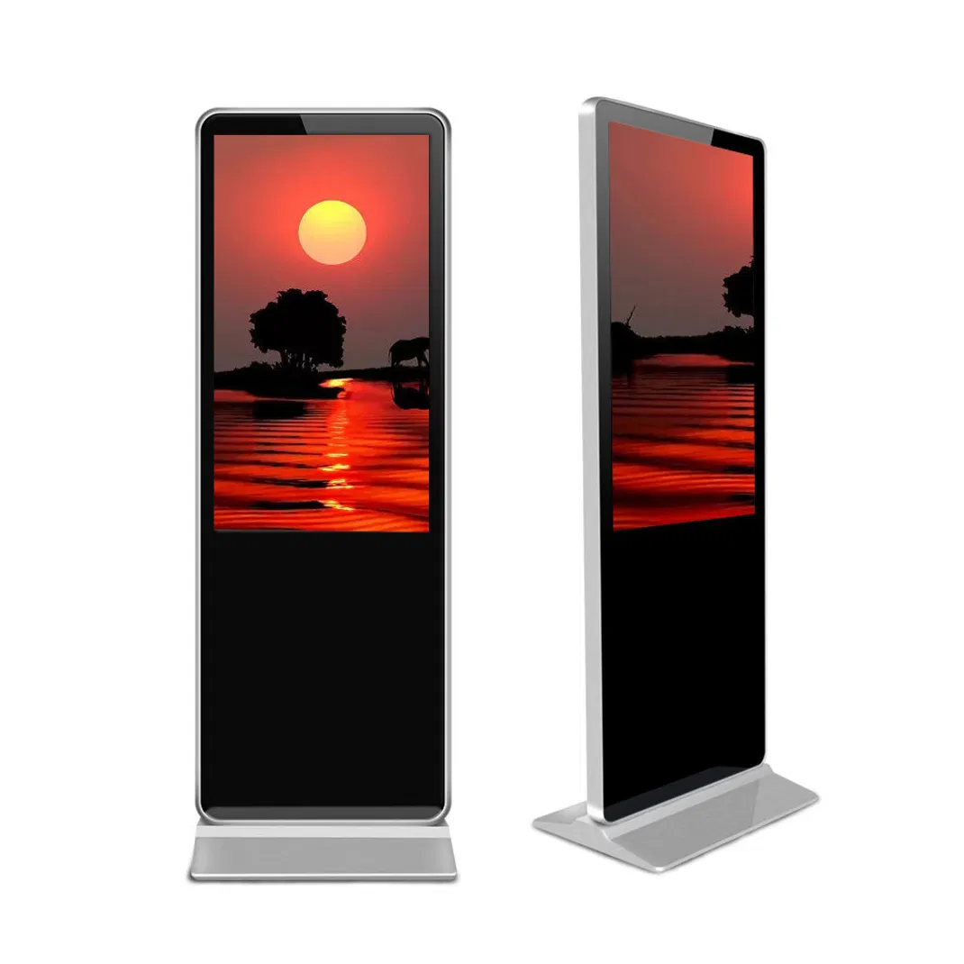 Versatile 65-Inch Indoor LCD Digital Totem Advertising Unit