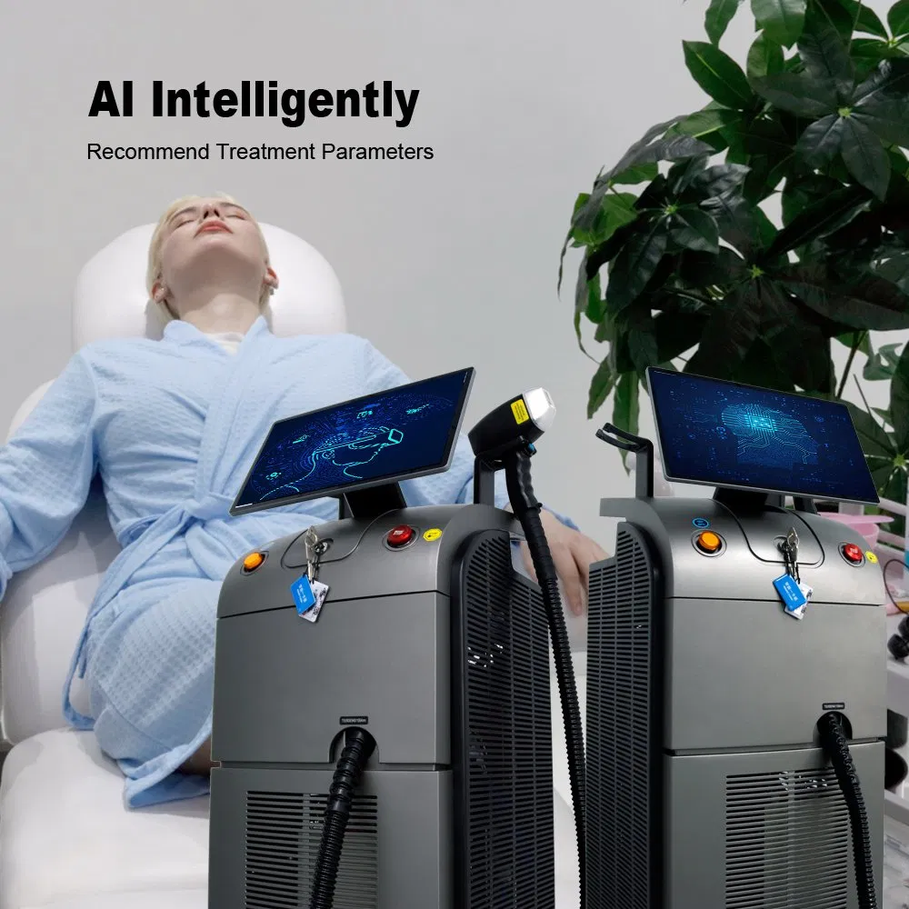 2025 600-2000W Diode Laser Beauty Equipment Painless 3 Waves Hair Removal Machine for Salons