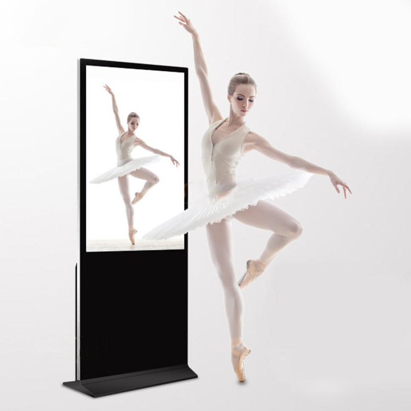 Versatile 65-Inch Indoor LCD Digital Totem Advertising Unit