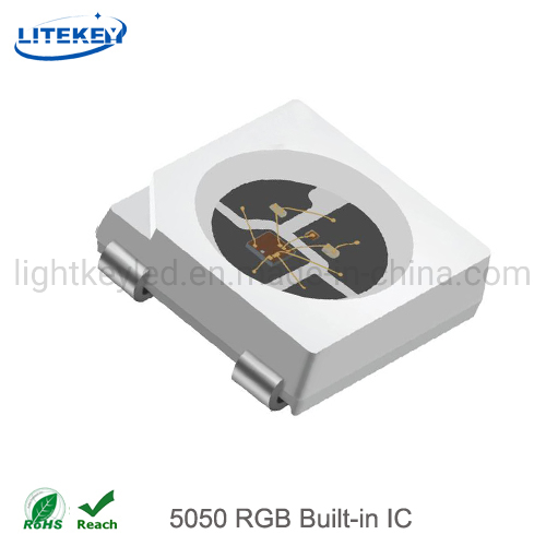RoHS Compliant 5050 Built-in IC Multi-Color Intelligent Control SMD LED