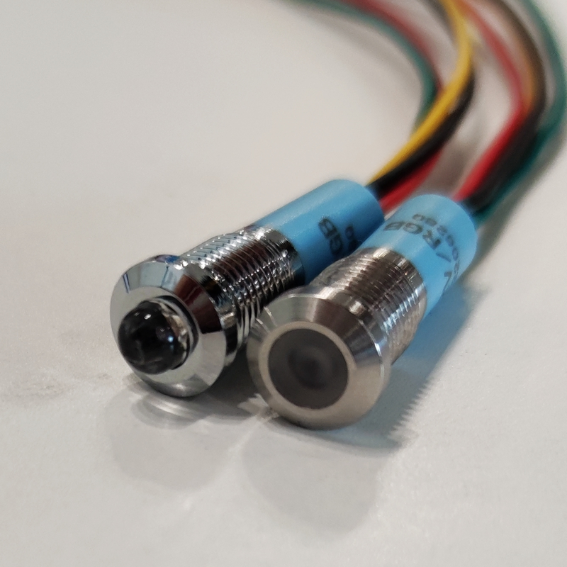 CMP RGB RGY Waterproof Flat 8mm Tri-Color Indicator Light