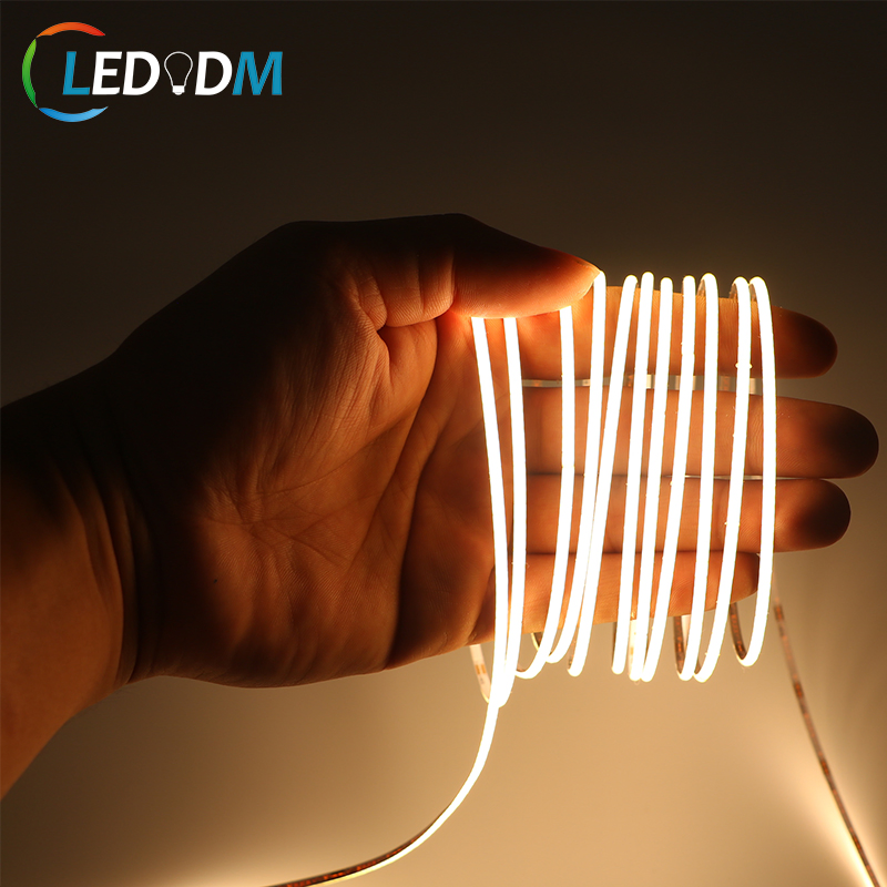 2.7mm PCB Super Thin COB Fcob 480LEDs/M DC24V DOT-Less CRI90 Flexible LED Strips