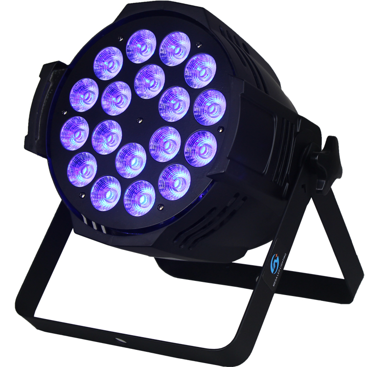 High Power Indoor Stage Light 18X10W 5in1 RGBWA PAR LED 64