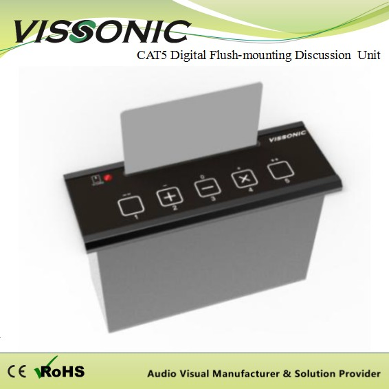 Vissonic Fluntmount Conference System Digital Voting Unit with IC-Card Reader