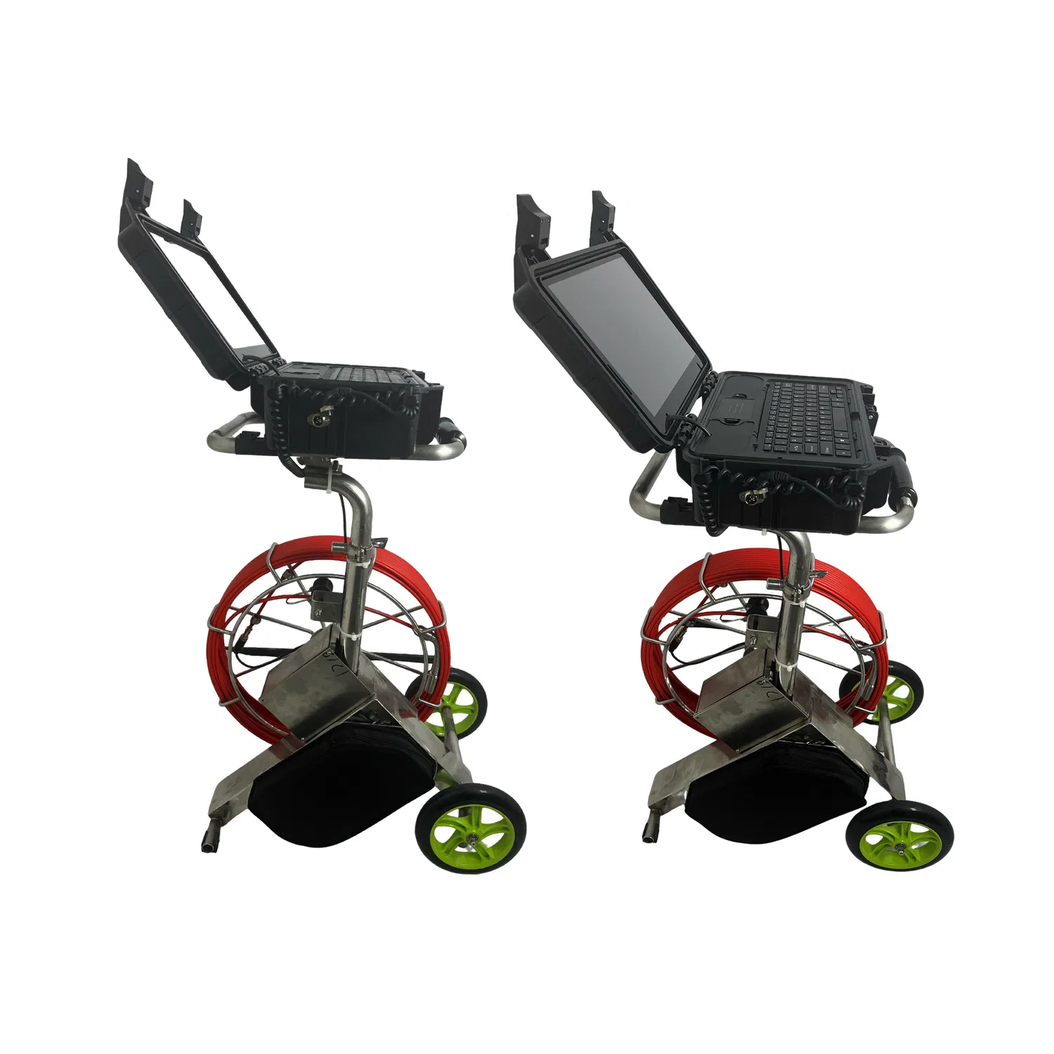 Self-Contained Pipeline Inspection Unit on Trolley Mini CCTV Camera