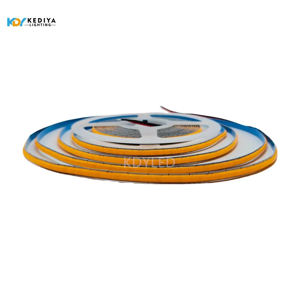 400 LED Flexible COB Strip Light in Bright Orange for Versatile Use