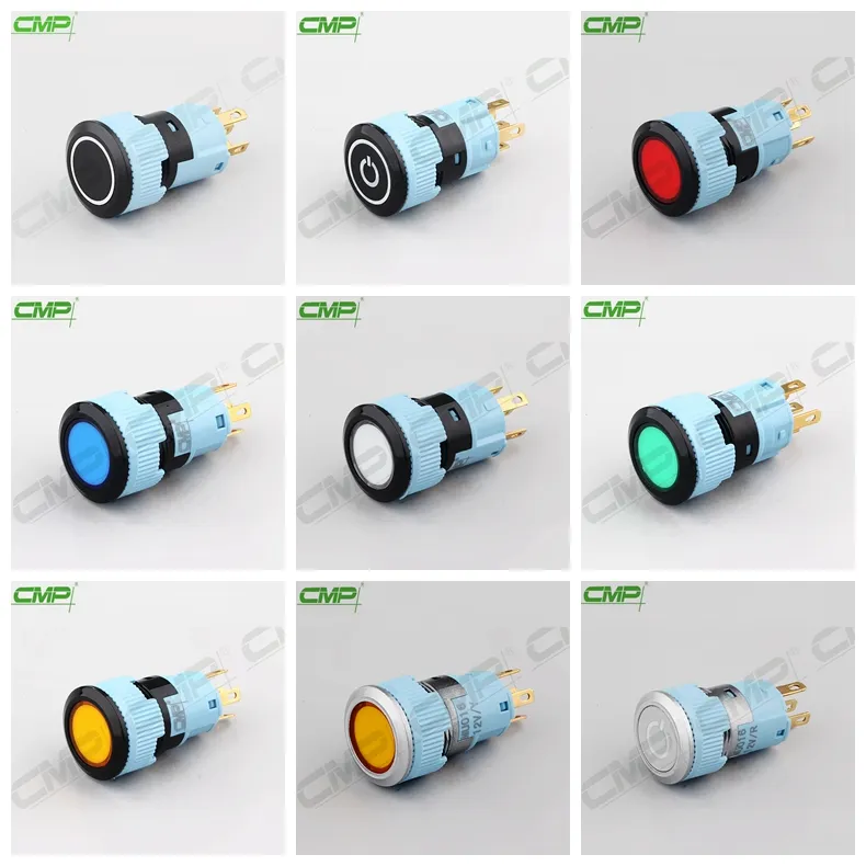 Signal Lamp 16mm Plastic Panel Indicator Light