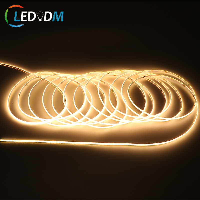 2.7mm PCB Super Thin COB Fcob 480LEDs/M DC24V DOT-Less CRI90 Flexible LED Strips