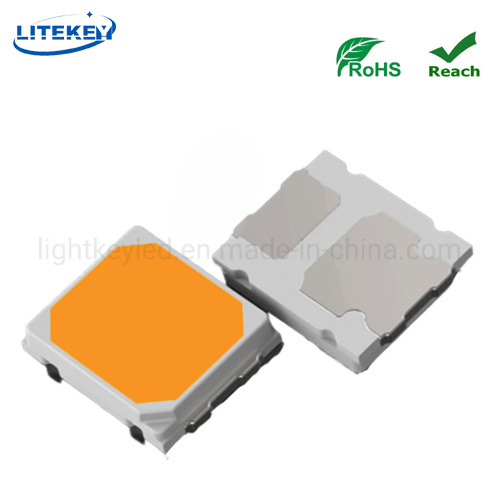 Custom 0.5W Warm White SMD LED 2835 CRI 95 3V 40-60lm with RoHS Compliant