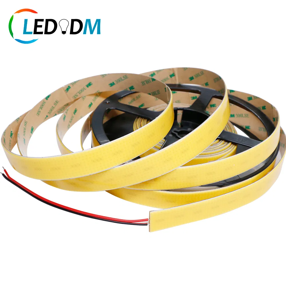 Super Wide High Density 3072LEDs/M 20mm PCB 30W/M Dotless Flexible COB LED Light Strip