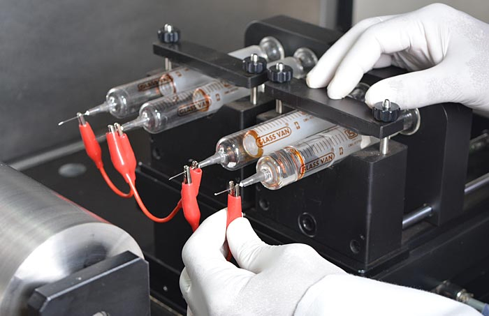 Nanofiber Electrospinning Unit Equipped with Coaxial Spinneret for Production of Hollow Nanofibers