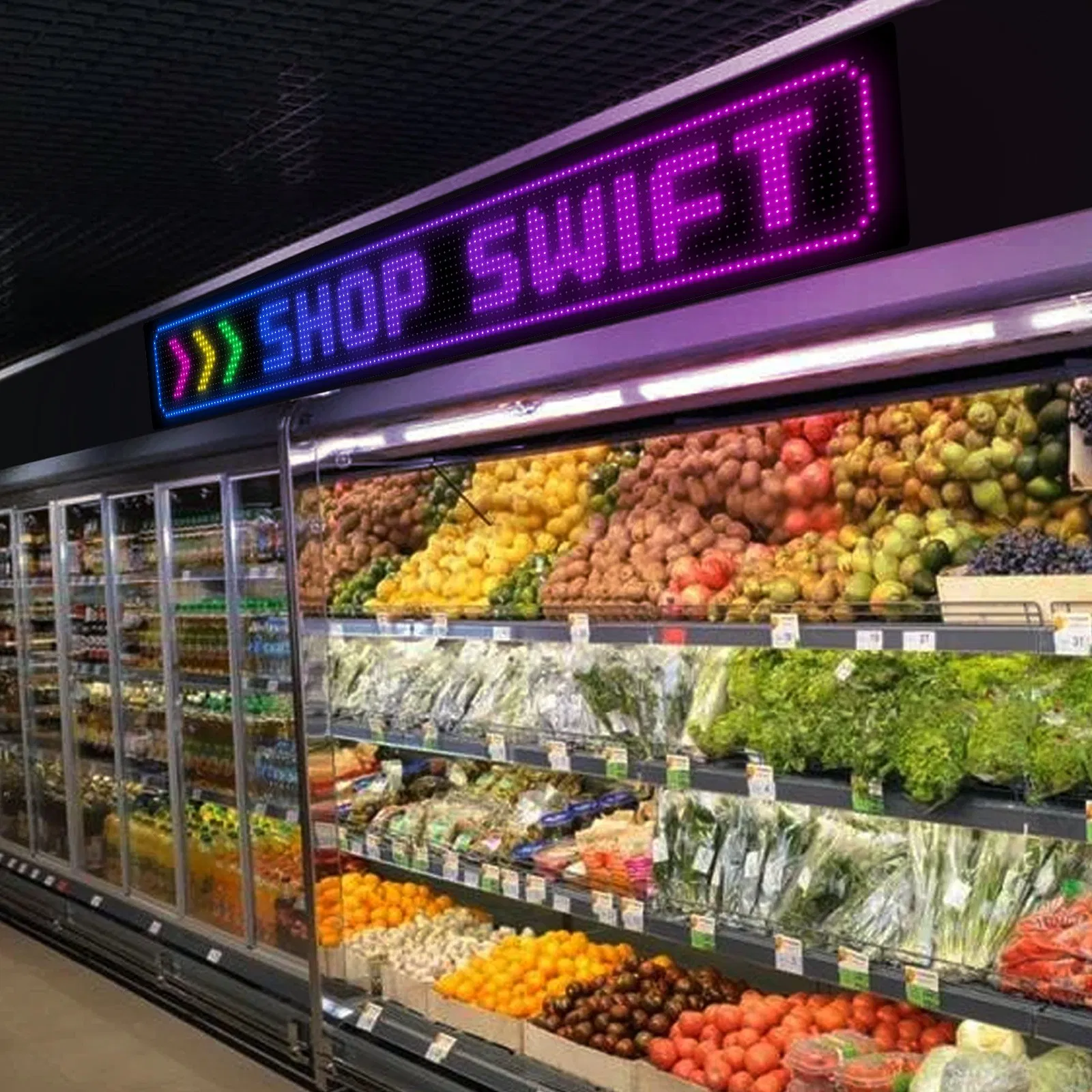 Programmable Flexible LED Screen USB Connection Indoor Caffe Shop Advertising Display