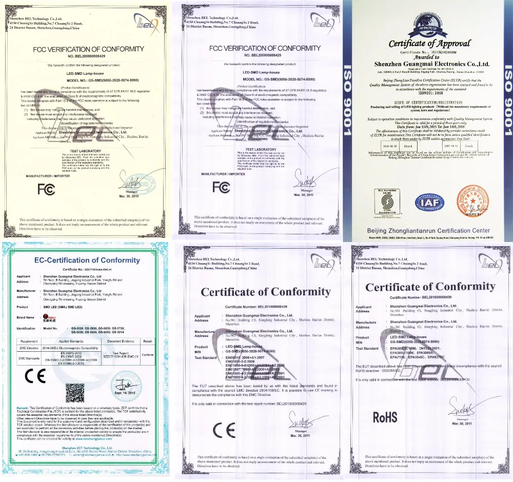 Certificates