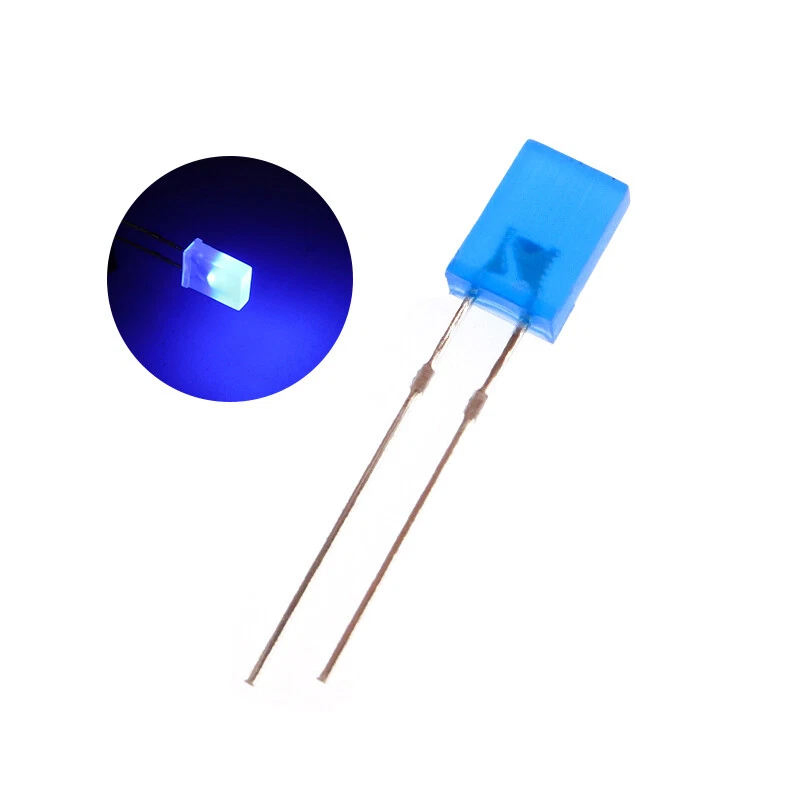 2X3X4mm Square LED Diode White Red Green Blue Yellow Orange Rectangular Clear Diffused Light Emitting Lamp DIP LED