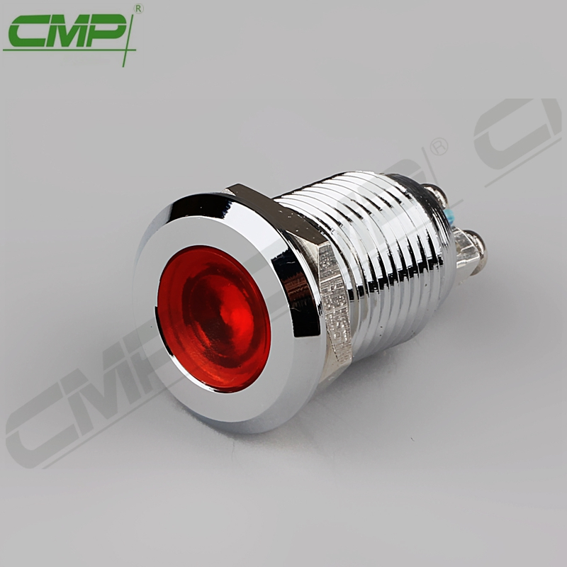 CMP Metal Miniature Panel Mount Indicators IP67 12mm Indicator Lamp