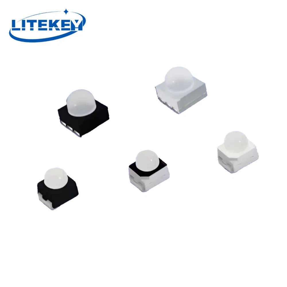 RoHS Compliant Plcc6 5050 SMD LED with Lens 30 Degrees Angle for Automotive Turn Light