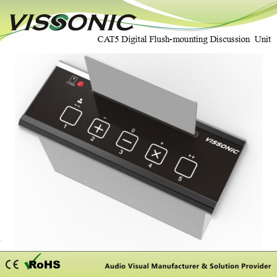 Vissonic Fluntmount Conference System Digital Voting Unit with IC-Card Reader